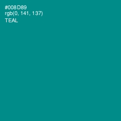 #008D89 - Teal Color Image