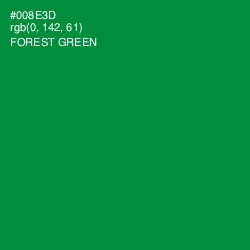 #008E3D - Forest Green Color Image