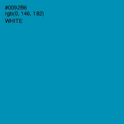 #0092B6 - Bondi Blue Color Image