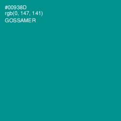 #00938D - Gossamer Color Image
