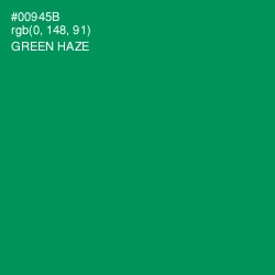 #00945B - Green Haze Color Image