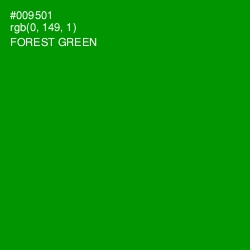 #009501 - Forest Green Color Image