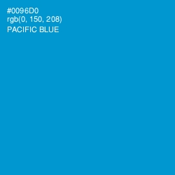 #0096D0 - Pacific Blue Color Image