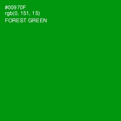 #00970F - Forest Green Color Image