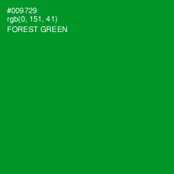 #009729 - Forest Green Color Image