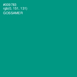 #009783 - Gossamer Color Image