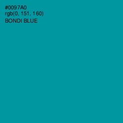 #0097A0 - Bondi Blue Color Image