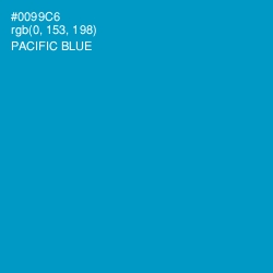 #0099C6 - Pacific Blue Color Image