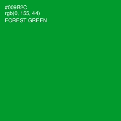 #009B2C - Forest Green Color Image