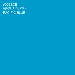 #009BCB - Pacific Blue Color Image