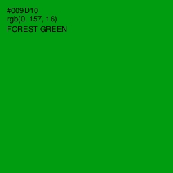 #009D10 - Forest Green Color Image