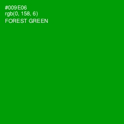 #009E06 - Forest Green Color Image
