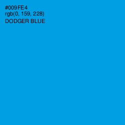 #009FE4 - Dodger Blue Color Image