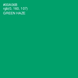 #00A06B - Green Haze Color Image