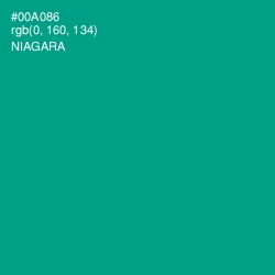 #00A086 - Niagara Color Image