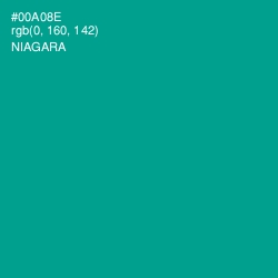 #00A08E - Niagara Color Image