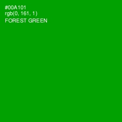 #00A101 - Forest Green Color Image