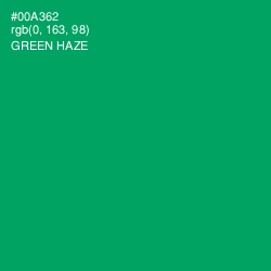 #00A362 - Green Haze Color Image