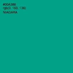 #00A388 - Niagara Color Image