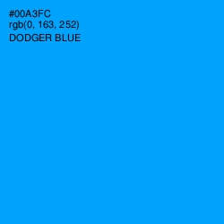 #00A3FC - Dodger Blue Color Image