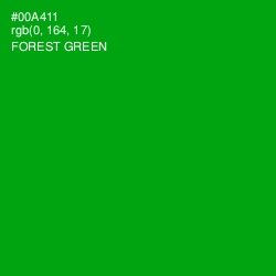 #00A411 - Forest Green Color Image