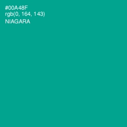 #00A48F - Niagara Color Image