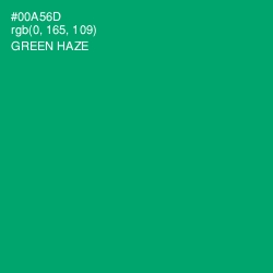 #00A56D - Green Haze Color Image