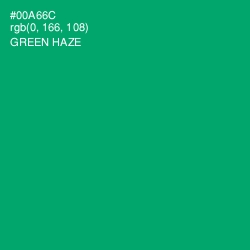 #00A66C - Green Haze Color Image