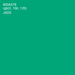#00A678 - Jade Color Image