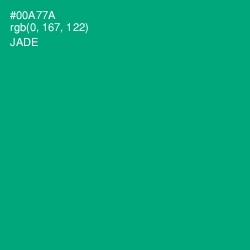 #00A77A - Jade Color Image