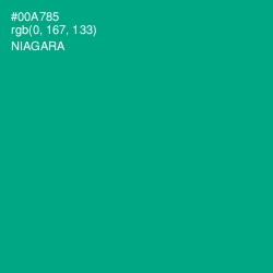 #00A785 - Niagara Color Image