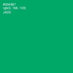 #00A867 - Jade Color Image