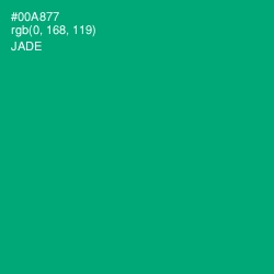 #00A877 - Jade Color Image