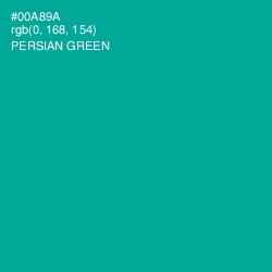 #00A89A - Persian Green Color Image