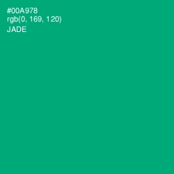 #00A978 - Jade Color Image