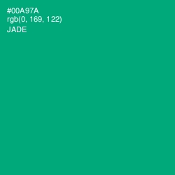 #00A97A - Jade Color Image