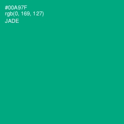 #00A97F - Jade Color Image