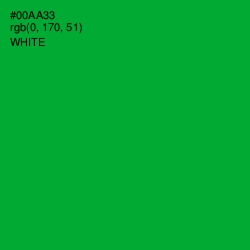 #00AA33 - Forest Green Color Image