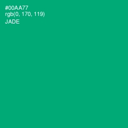 #00AA77 - Jade Color Image