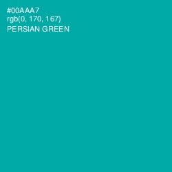 #00AAA7 - Persian Green Color Image