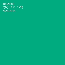 #00AB80 - Niagara Color Image