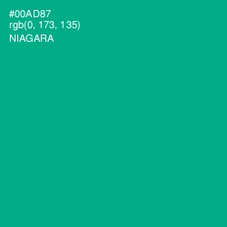 #00AD87 - Niagara Color Image