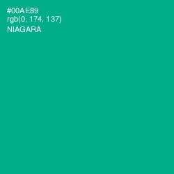 #00AE89 - Niagara Color Image