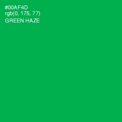 #00AF4D - Green Haze Color Image