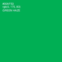 #00AF53 - Green Haze Color Image