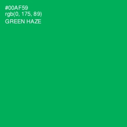 #00AF59 - Green Haze Color Image