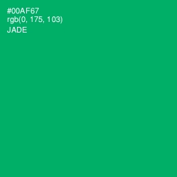 #00AF67 - Jade Color Image