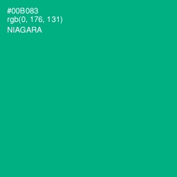#00B083 - Niagara Color Image