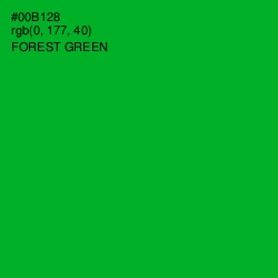 #00B128 - Forest Green Color Image