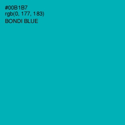 #00B1B7 - Bondi Blue Color Image